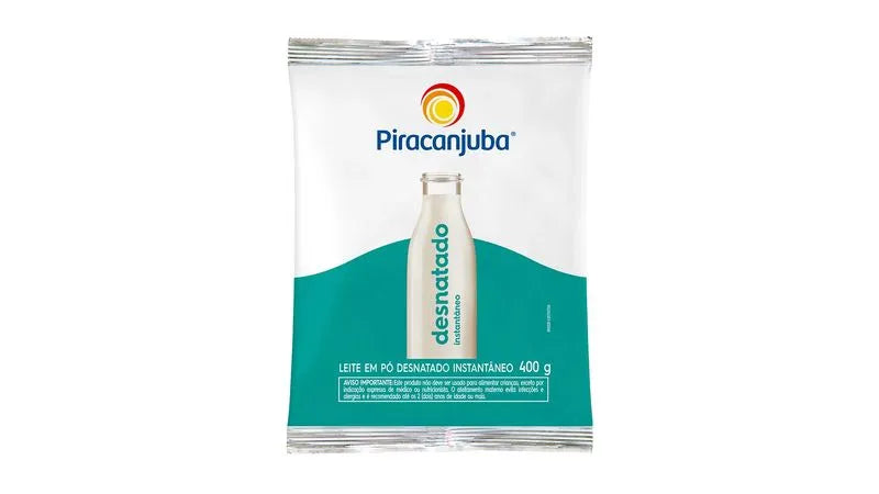 Piracanjuba Leite em Pó Desnatado Instantâneo (400g)